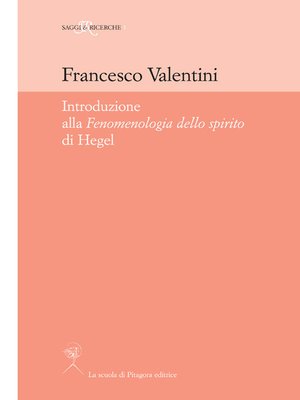 cover image of Introduzione alla "Fenomenologia dello spirito" di Hegel